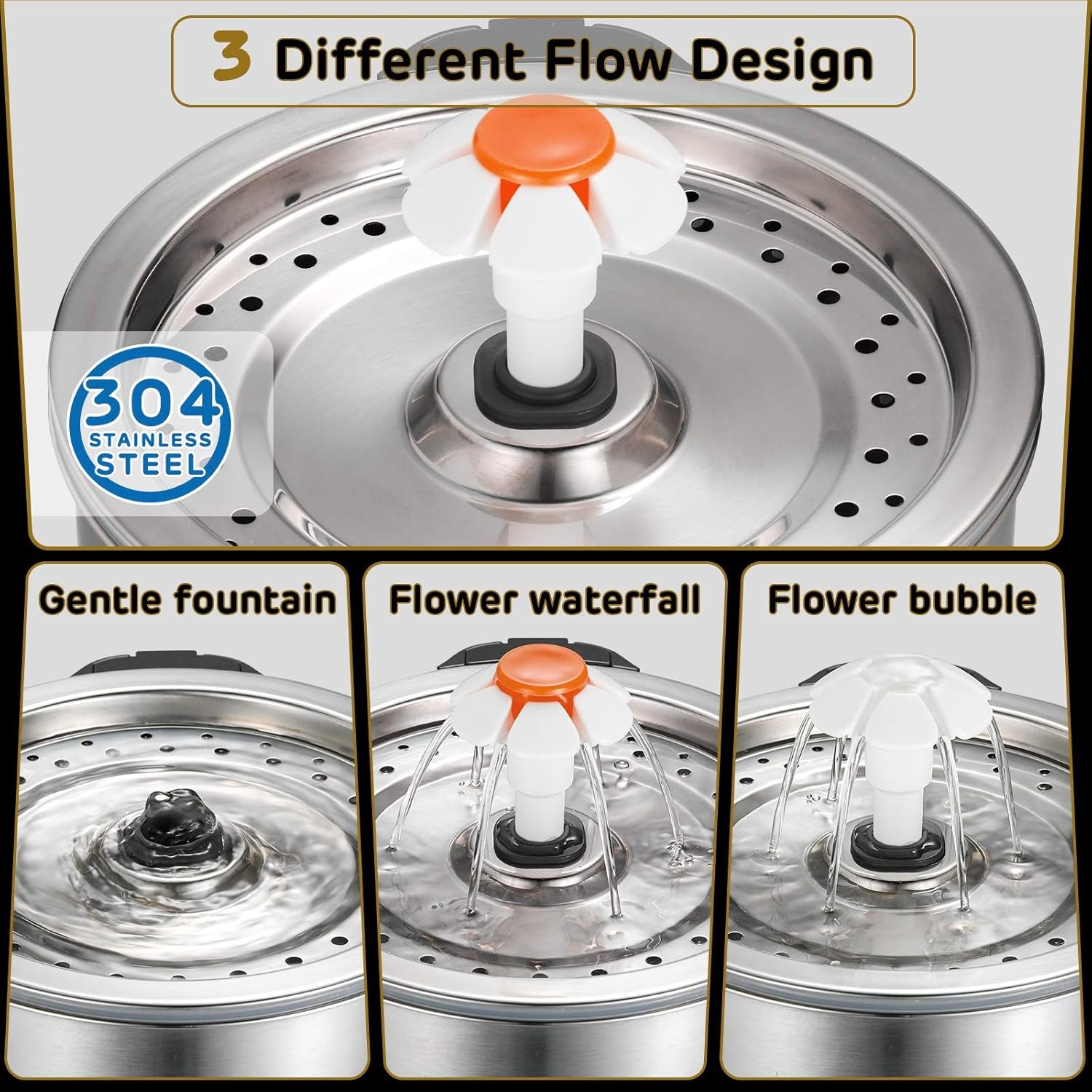 Lowkey Paws Cat Water Fountain | Quiet 4-Stage Filter