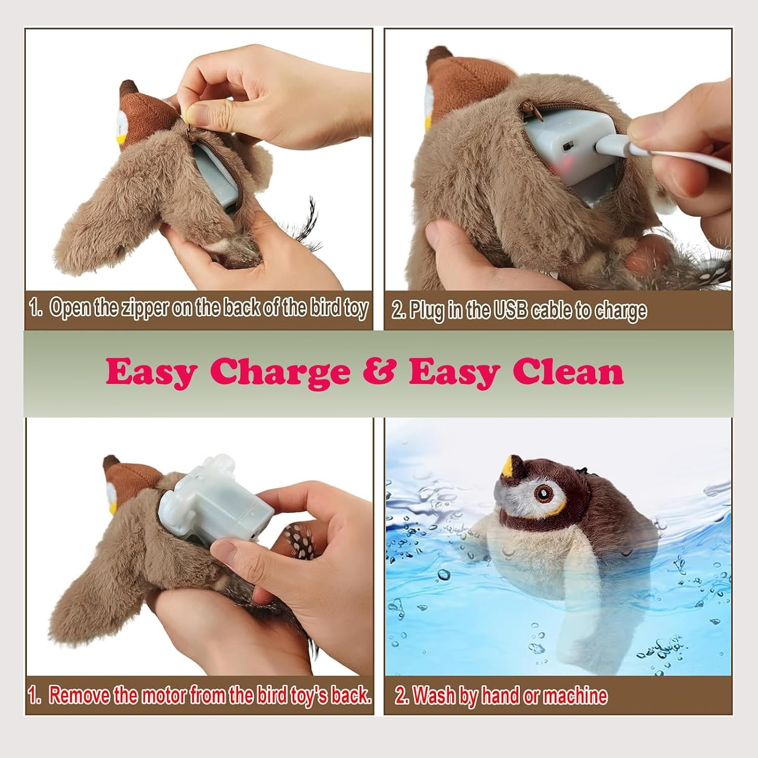 Lowkey Paws Chirping Bird Toy | Interactive Cat Hunter