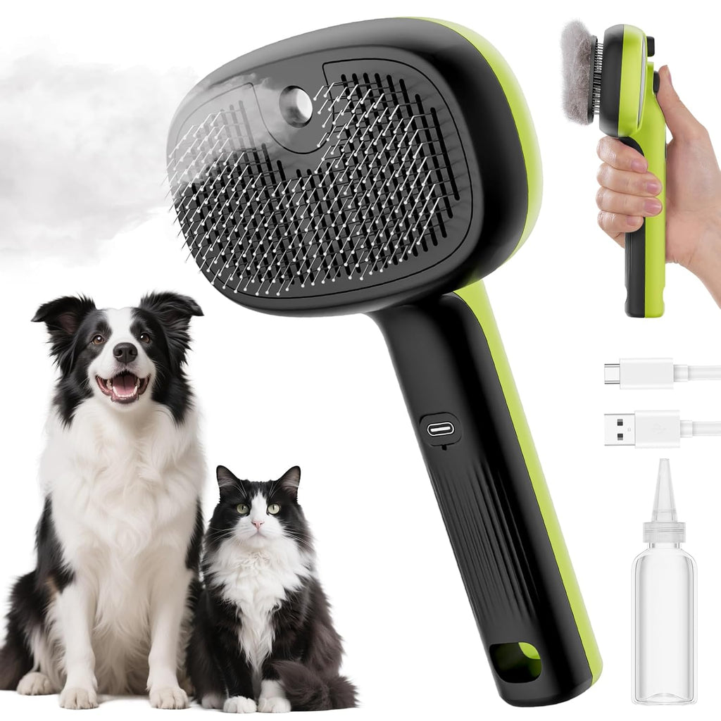 Lowkey Paws Steam Brush | Self-Cleaning 