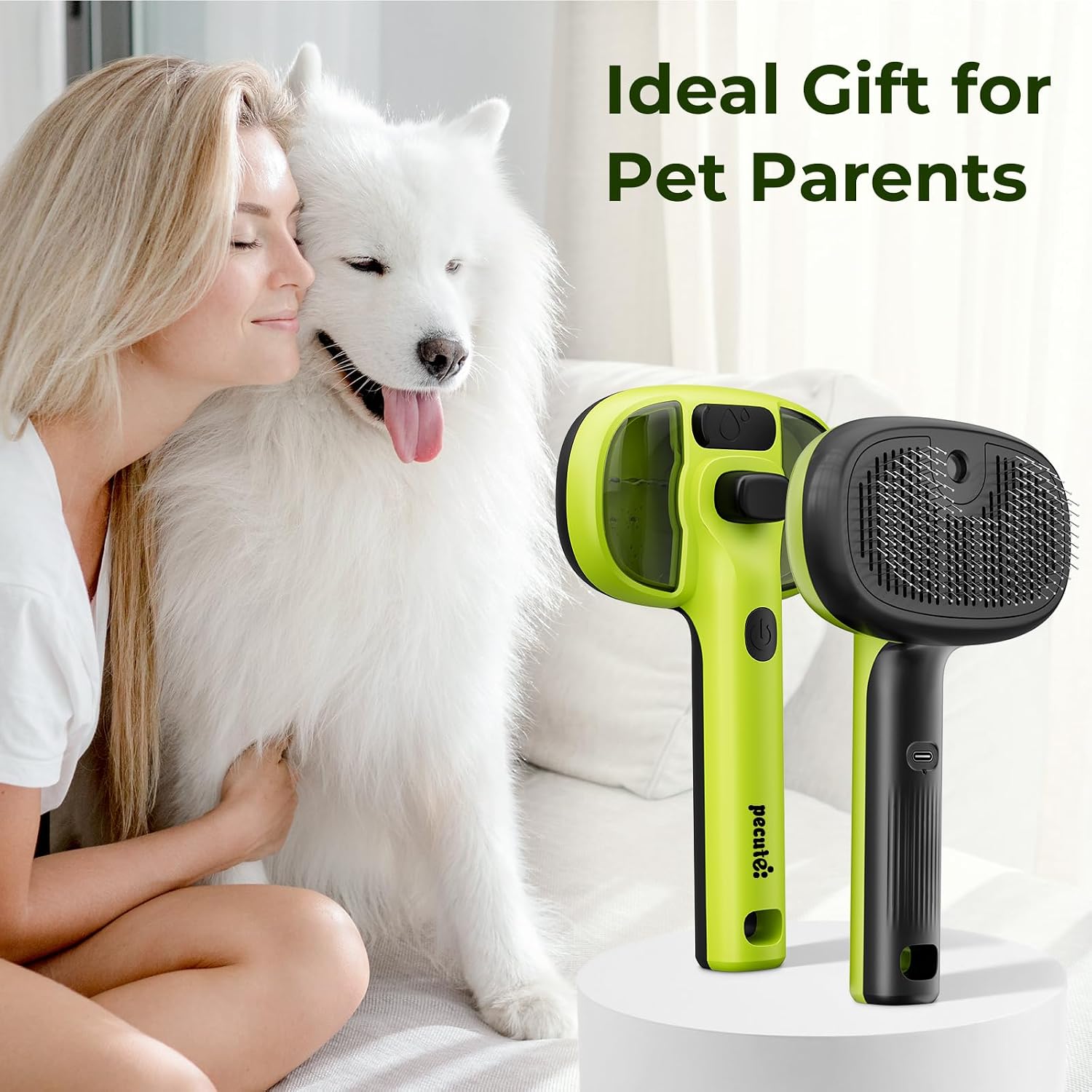 Lowkey Paws Steam Brush | Self-Cleaning 