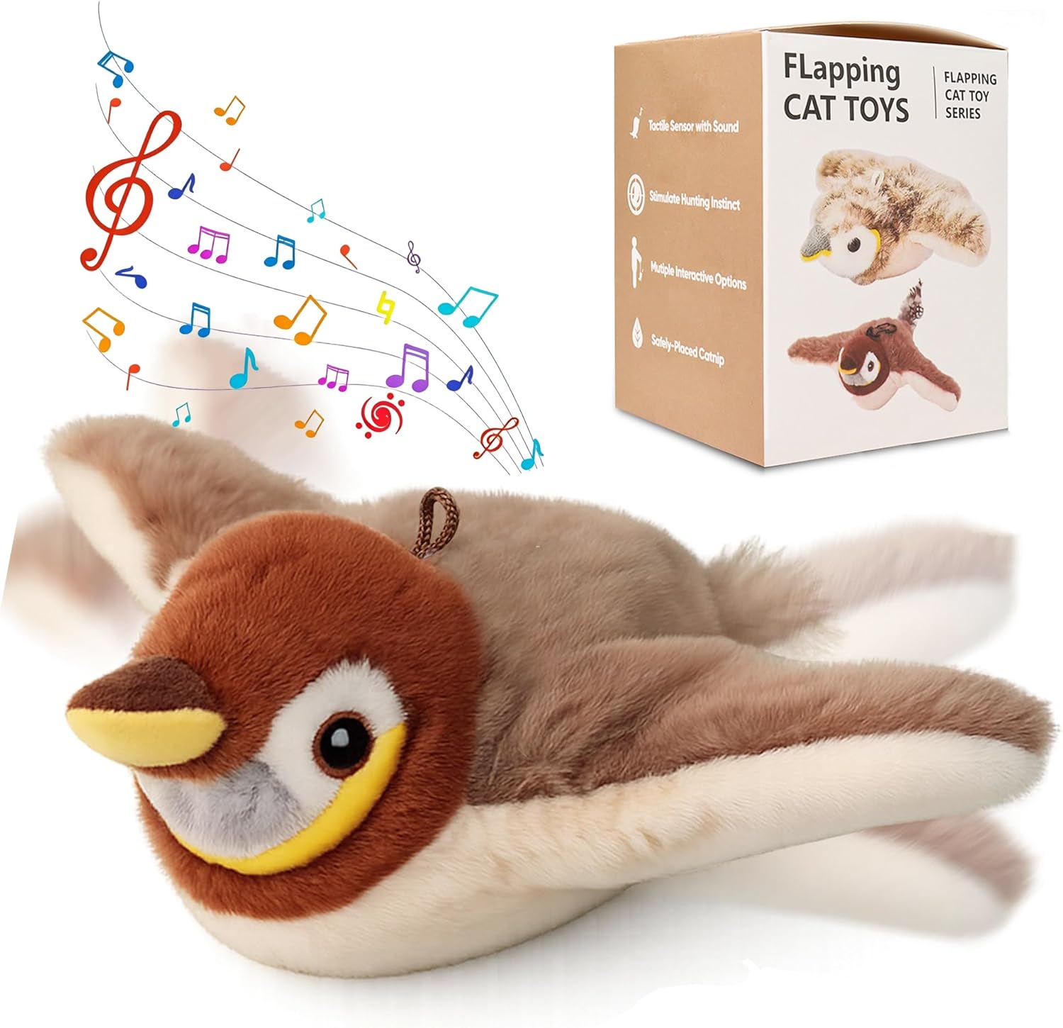 Lowkey Paws Chirping Bird Toy | Interactive Cat Hunter