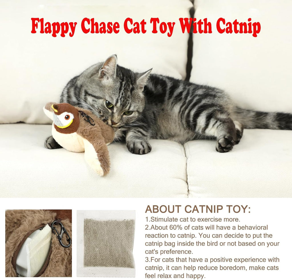 Lowkey Paws Chirping Bird Toy | Interactive Cat Hunter