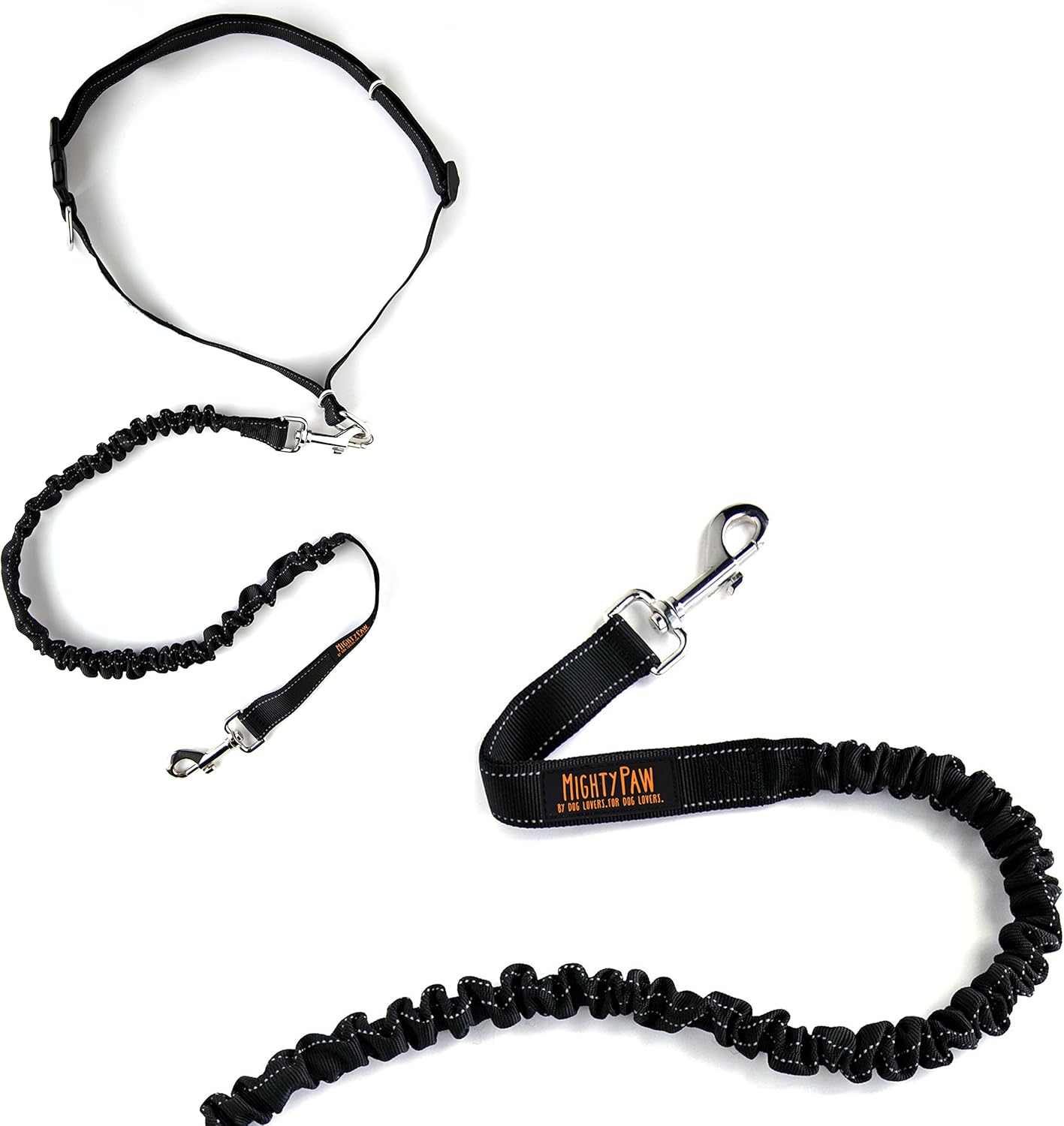 Lowkey Paws Hands-Free Dog Leash | Bungee Waist Belt