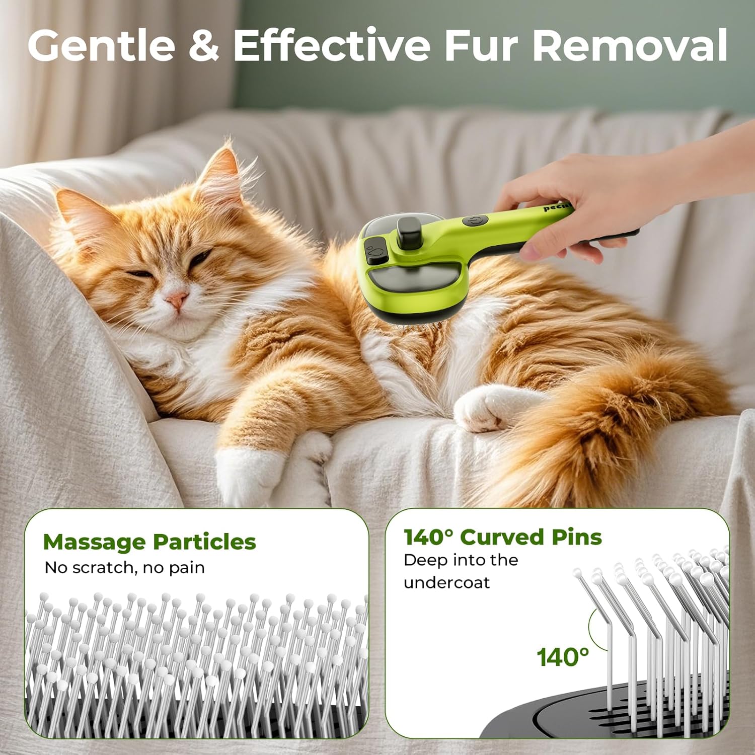 Lowkey Paws Steam Brush | Self-Cleaning 