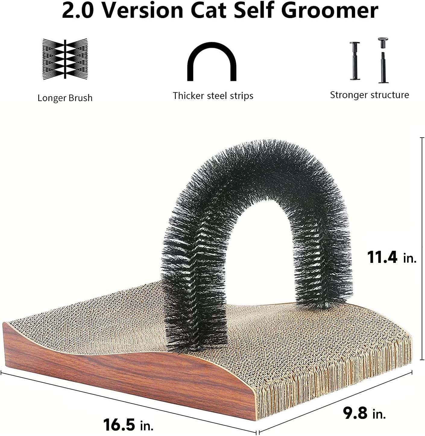 Lowkey Paws Cat Self Groomer | Scratcher Pad