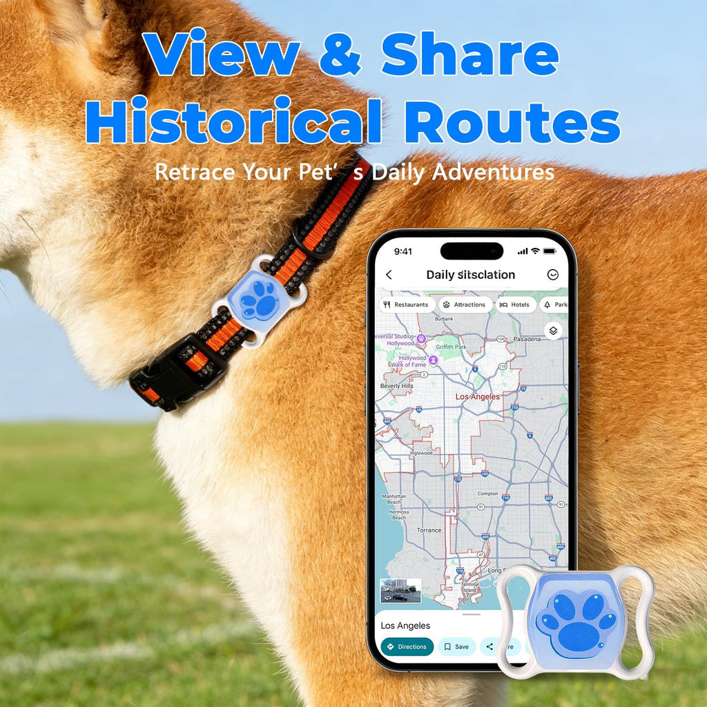 Lowkey Paws GPS Tracker | No Monthly Fee, Real-Time Tracking