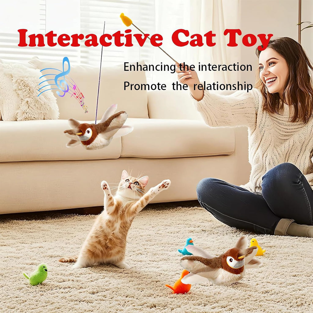 Lowkey Paws Chirping Bird Toy | Interactive Cat Hunter